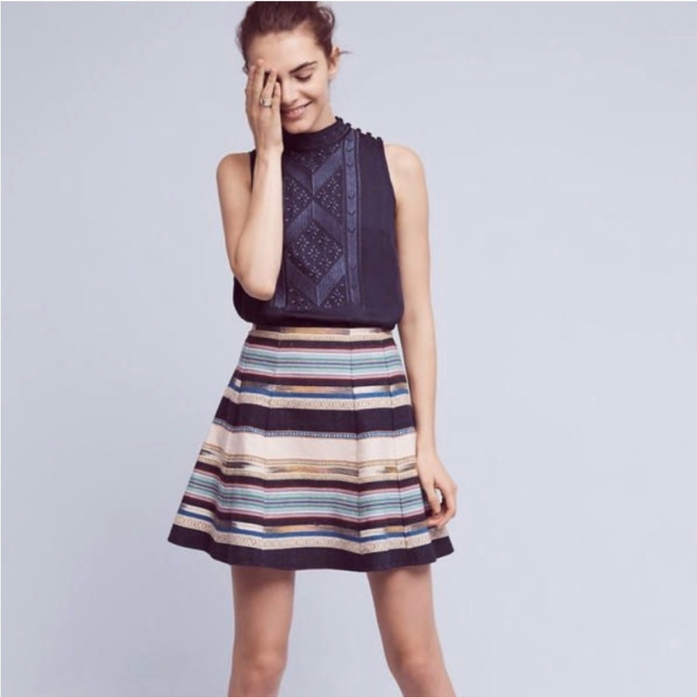 Chloe Oliver Embroidered Skirt